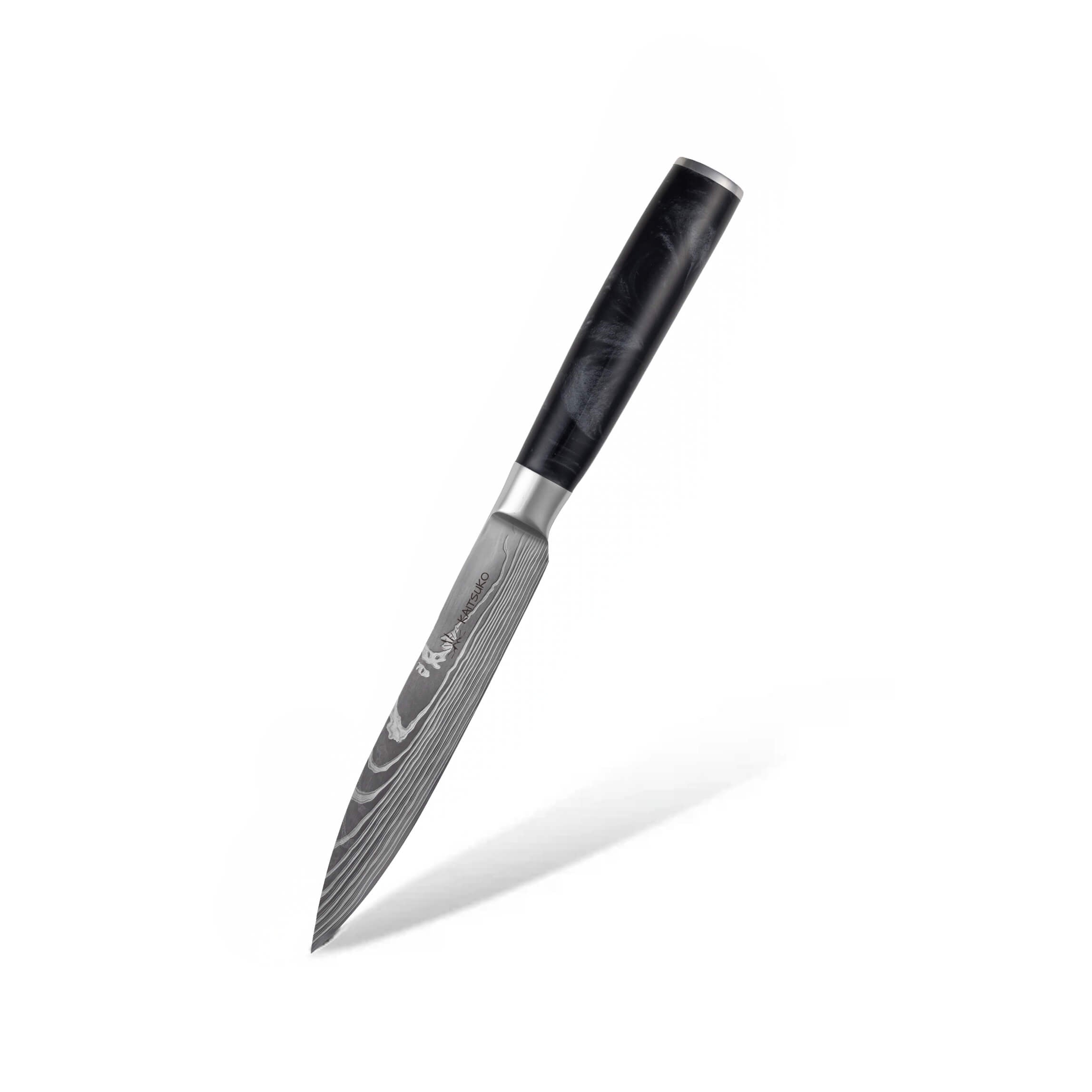 Couteau utilitaire multiusage japonais Chef Tanaka sumi noir