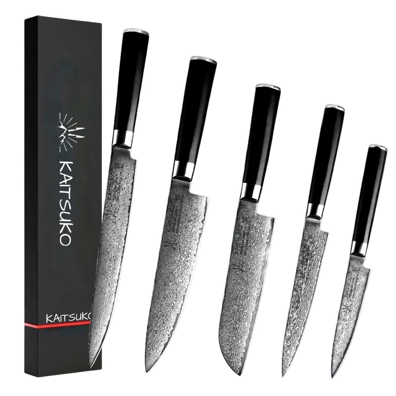 couteau de cuisine ultra haut de gamme 5 pièces professionnel