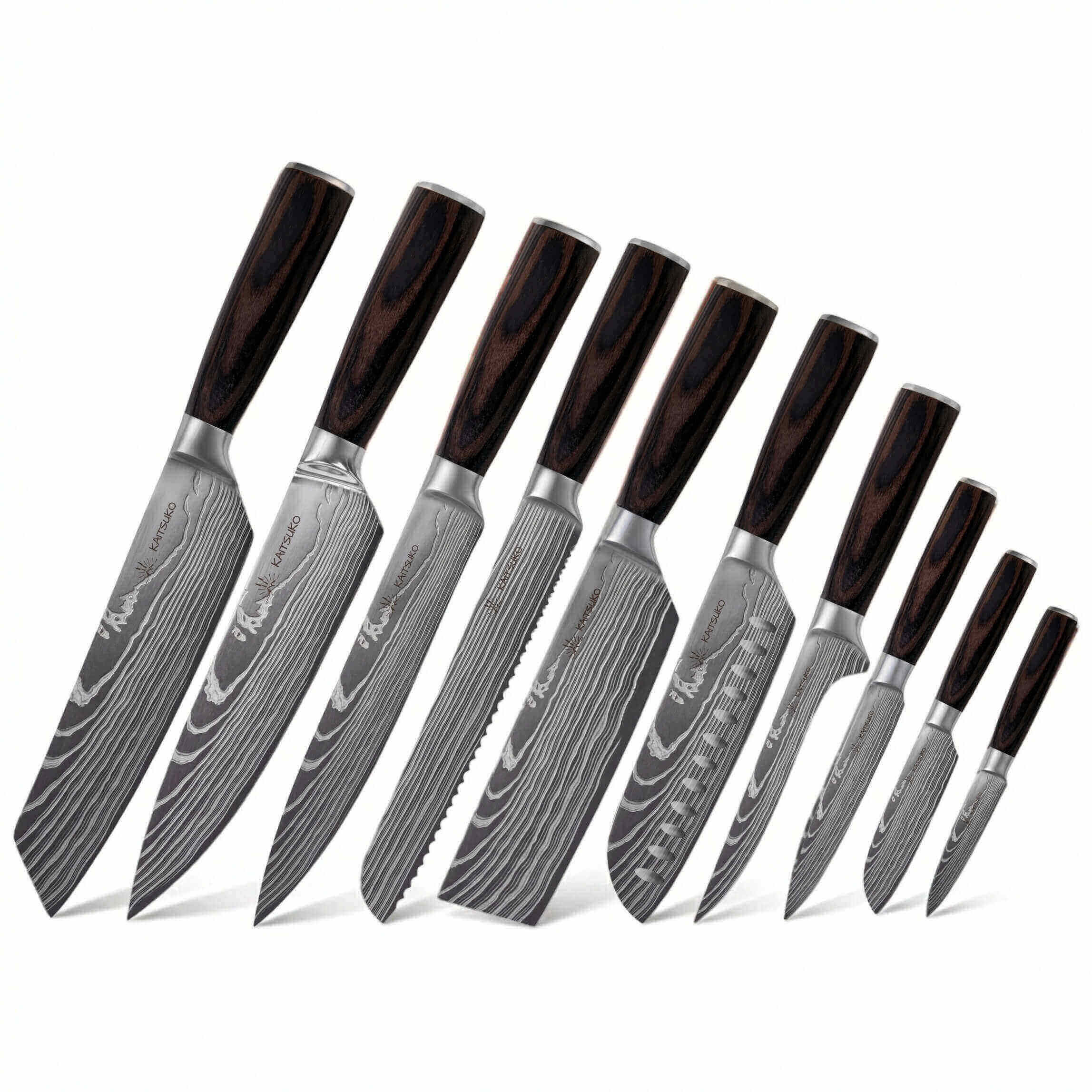 Set de 10 couteaux Japonais - Chef Tanaka