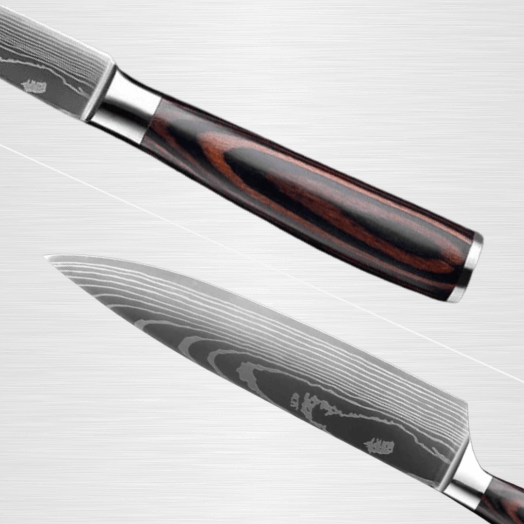 Couteau Chef Tanaka Forest Wood manche ergonomique