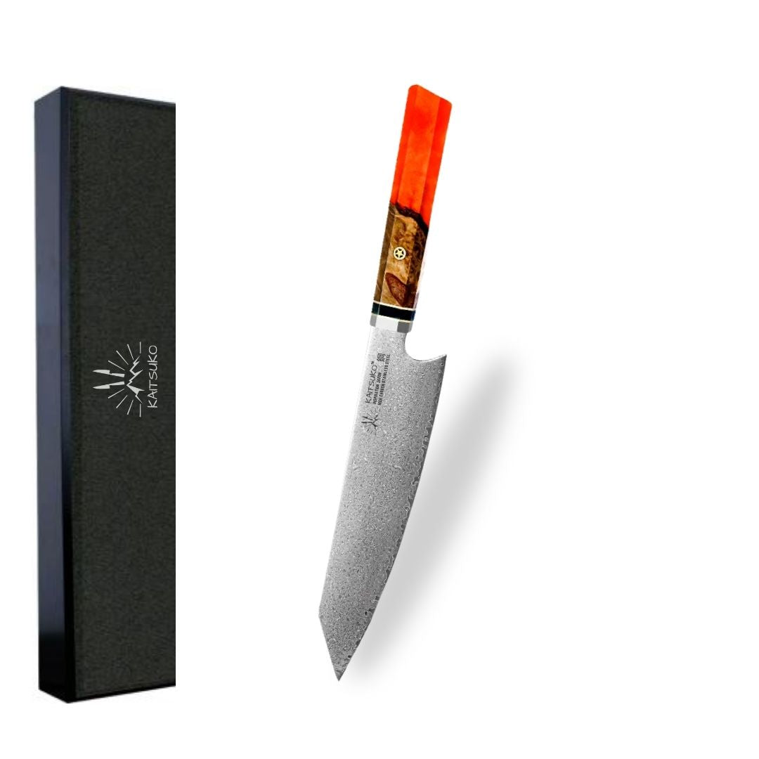 Couteau de cuisine haut de gamme acier damas 67 couches Kaitsuko France