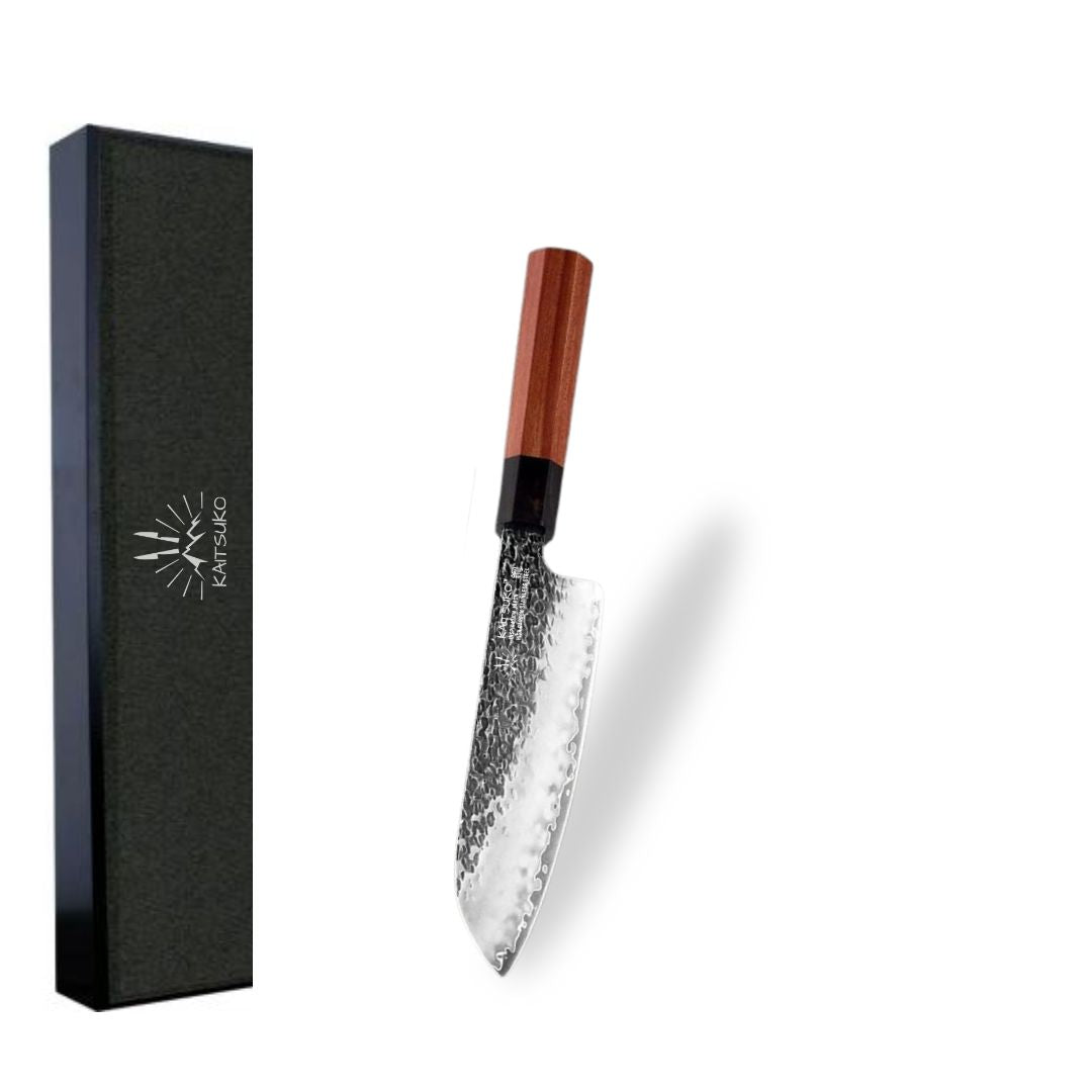 Santoku couteau japonais 3 couches forgés manches originaux