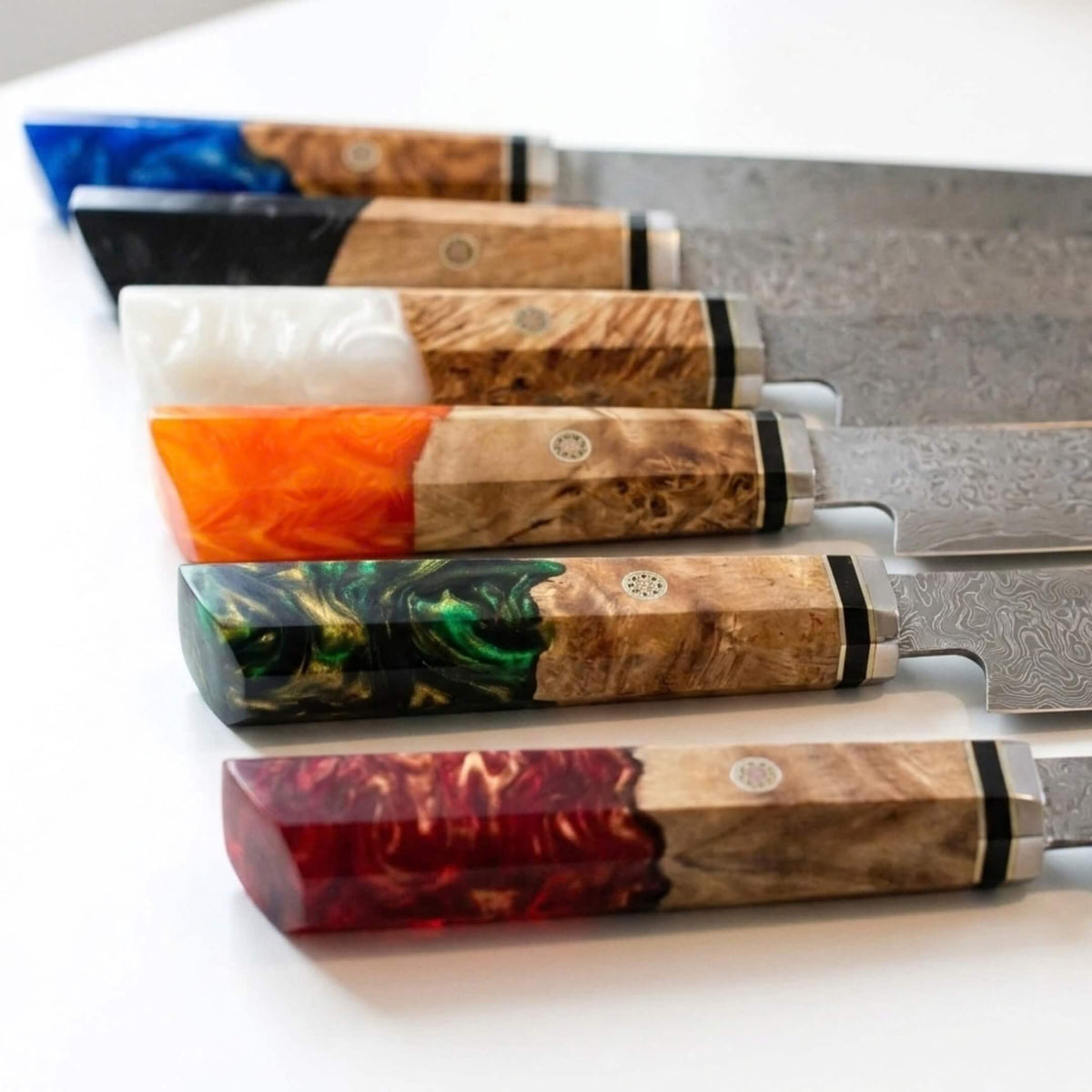 couteau japonais acier damas Kiritsuke Spectre