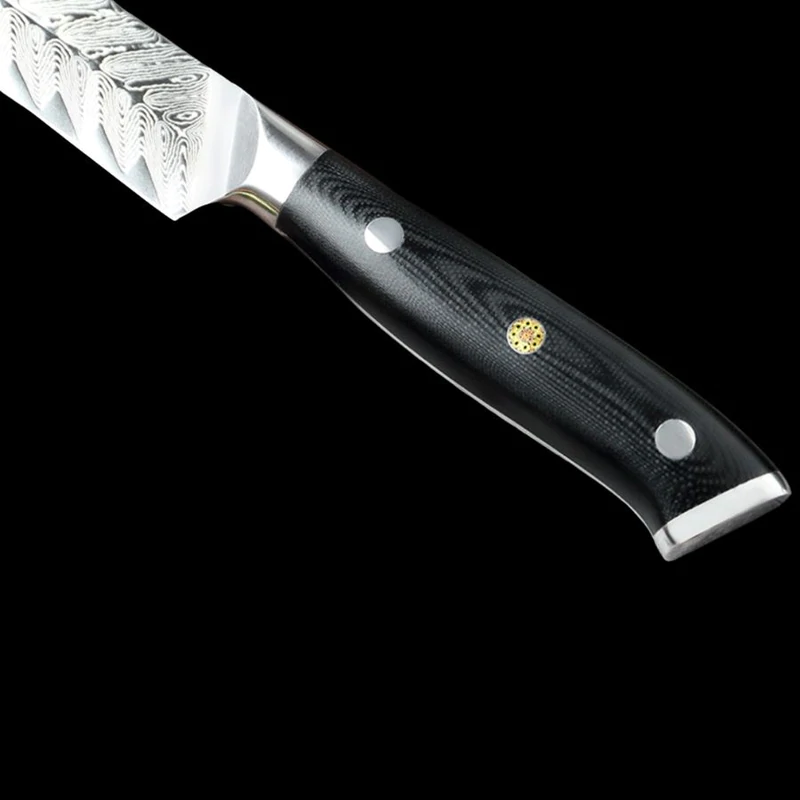 couteau de cuisine manche bois noir haut de gamme