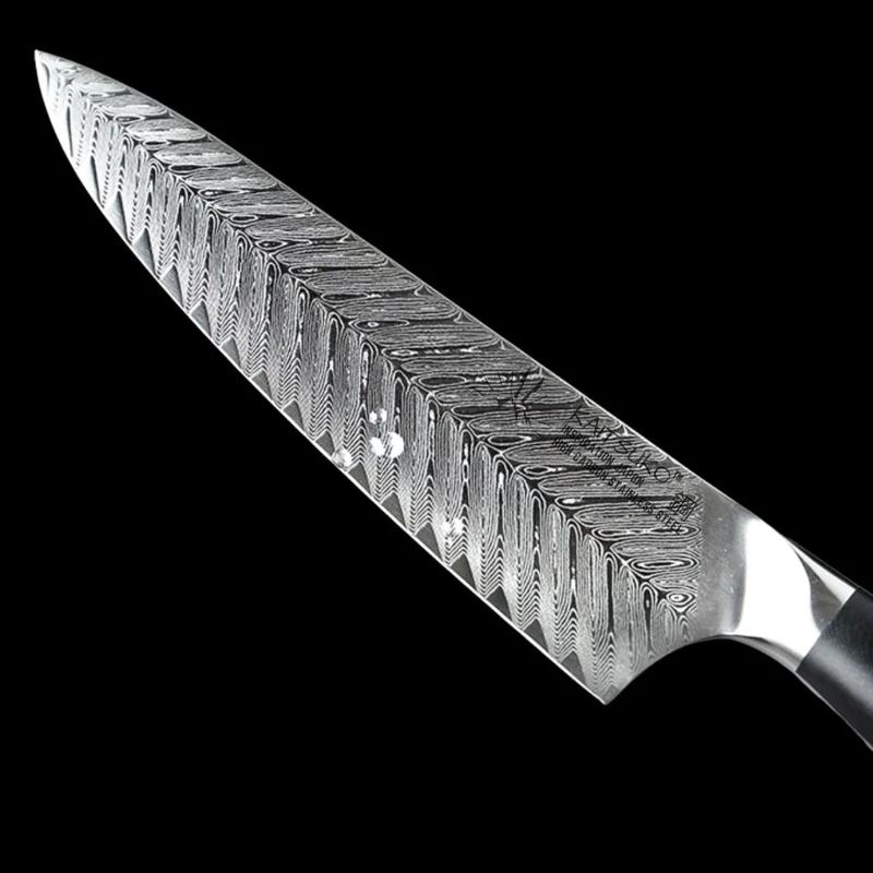 couteau très tranchant acier damas 67 couches
