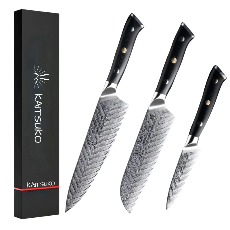 Kit de 3 couteaux de cuisine professionnel haut de gamme